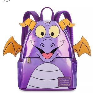 Loungefly Disney Parks Figment Cosplay Backpack, hard tag New! With Call outs
